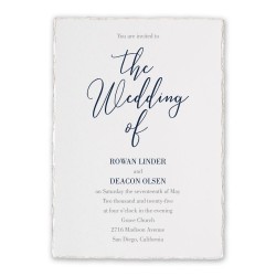 Invitations - Deckled Edge - 5x7 | 1-sided